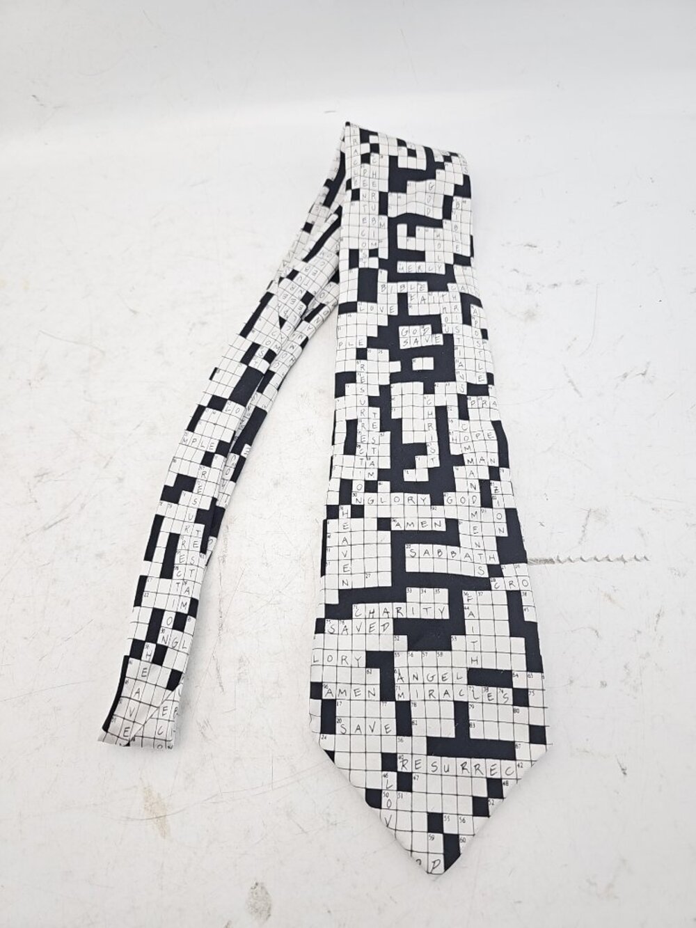 Eagles Wings Bible Crossword Puzzle Silk Tie